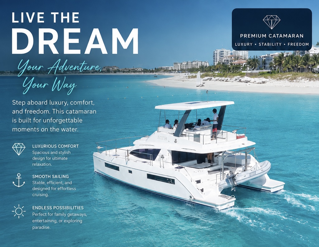 Premium Catamaran charter in Turks & Caicos