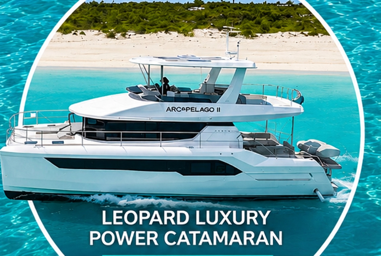 Leopard Luxury Power Catamaran charter in Turks & Caicos